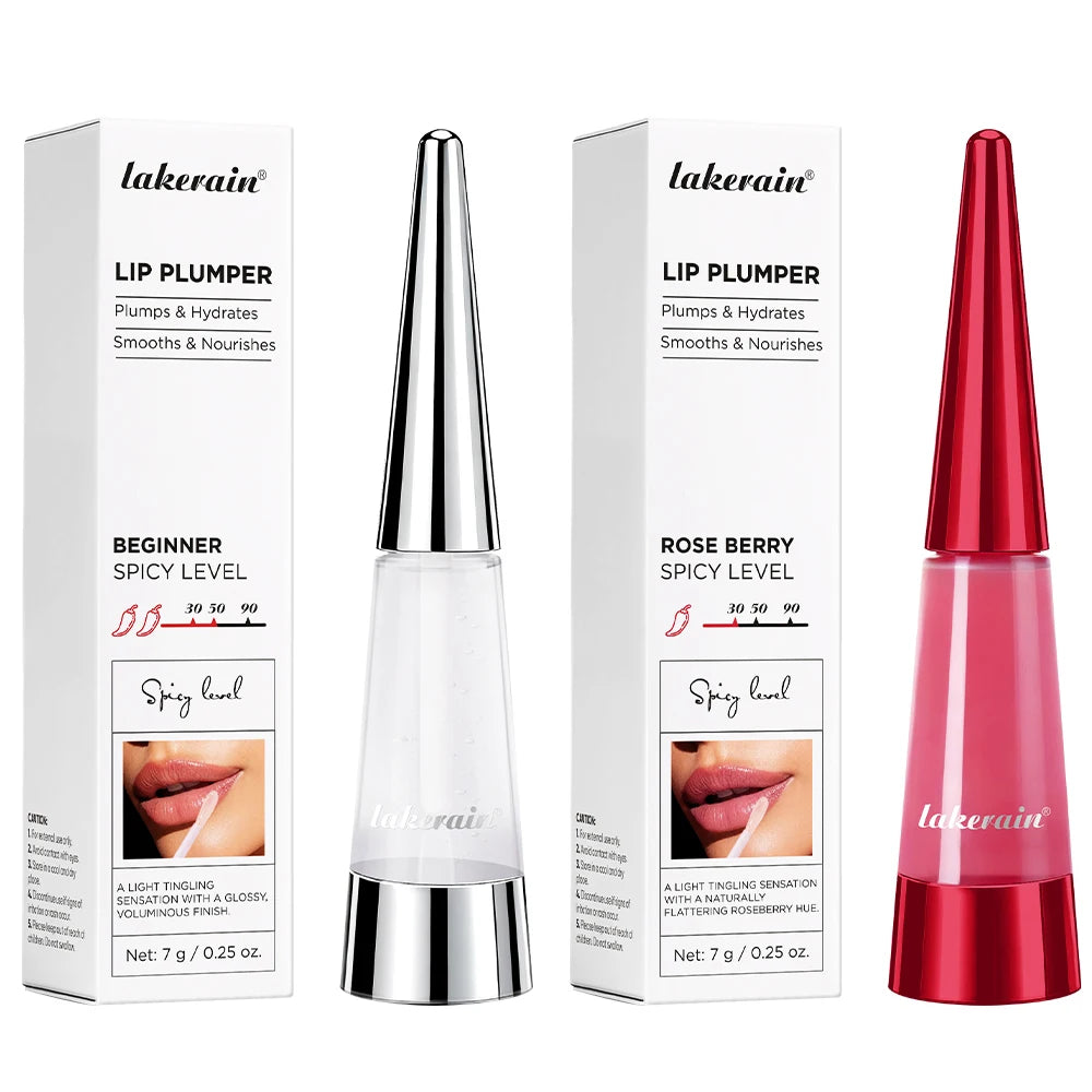 Korean Lip Plumper Oil Non-greasy Lip Plumping Balm Moisturizing Dry Chapped Lips Shine Hydrating Exfoliating Nourishing Oasis Select 2 and 6