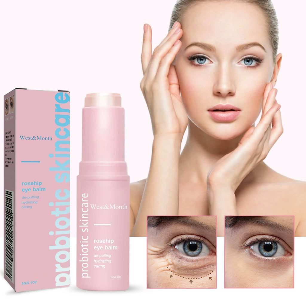 Women Extra Renewing Rosehip Eye Balm Face Lifting Moisturizing Balm Stick Fine Lines Removal Hyaluronic around the Eye Care15ml Oasis Select