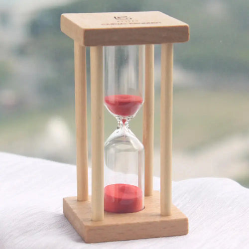 1/3/5 Minutes New Wooden Hourglass Mini Desktop Decoration Sand Clock Creative Timers Sandglass Hourglass Kitchen for Kids Gift Oasis Select