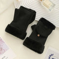 Women's Plush Flip-Top Touchscreen Winter Gloves | Warm Knit
