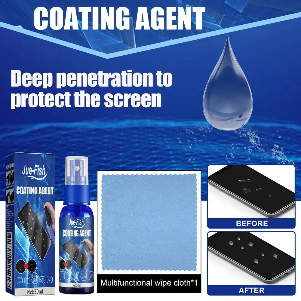 30ml Phone Screen Coating – Hydrophobic Anti-Fingerprint Liquid