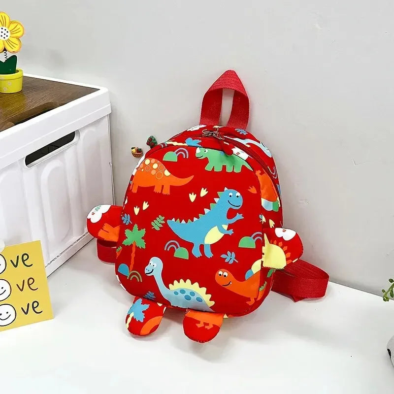 Cartoon Dinosaur Baby Backpacks Kindergarten Schoolbag Children Boys Girls School Bags Adjustable Animals Kid Backpack Oasis Select Red
