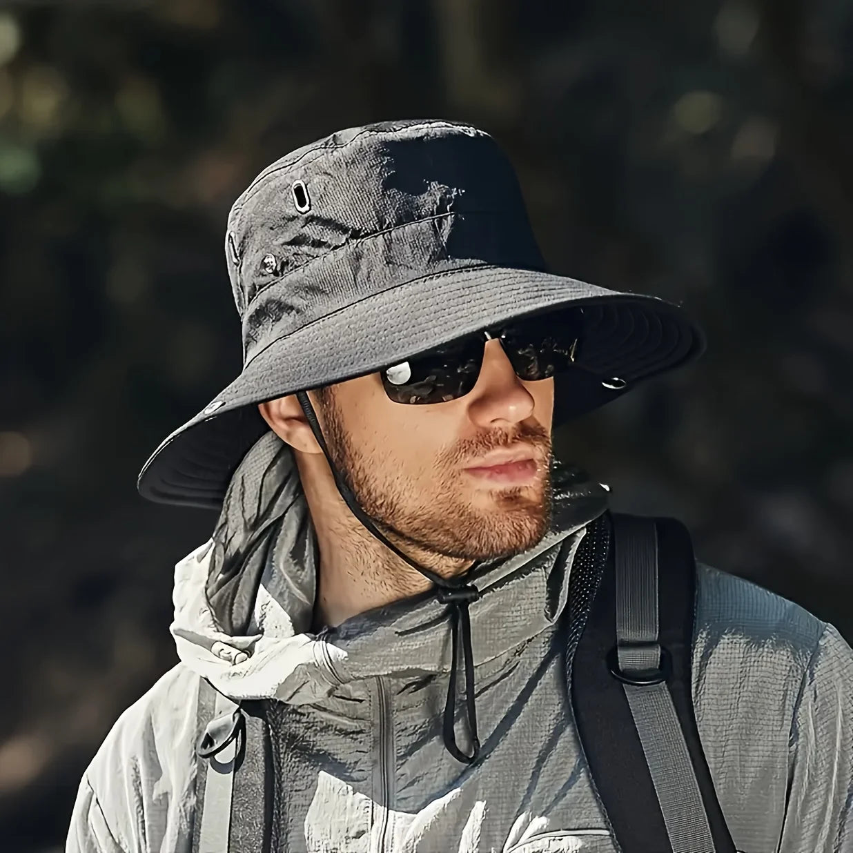Men and women multi-purpose outdoor sun hat set of 4 pieces. Sun protection, foldable, suitable for hiking, fishing and camping. Oasis Select