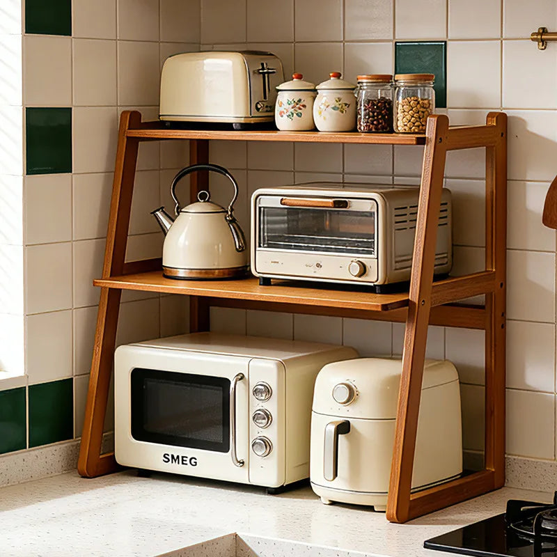 Kitchen Microwave Oven Shelf Household Multi-layer Oven Stand Desktop Countertop Rice Cooker Storage Shelf Oasis Select