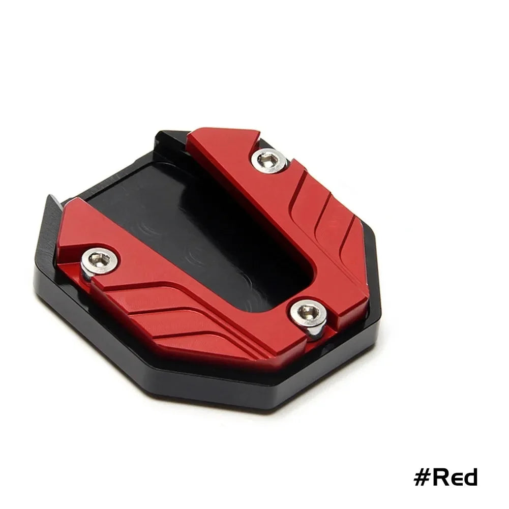 1/2/4pcs Universal Bicycle Foot Extension Kickstand Accessories Motorcycle Side Stand Cover Aluminum Alloy Motorcycle Stands Pad Oasis Select Red-1pcs