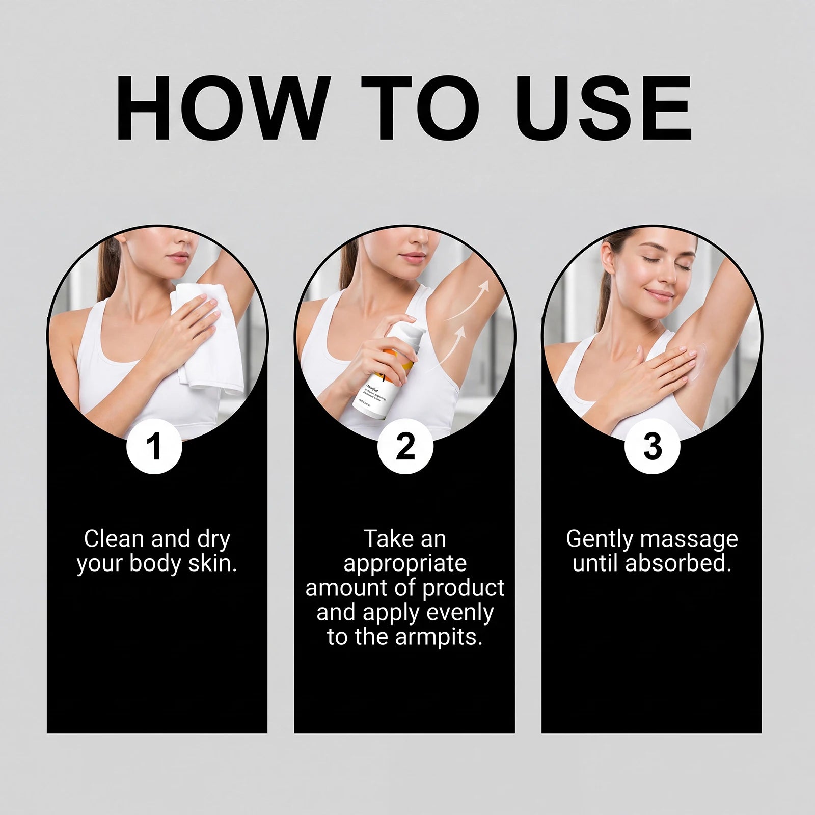 Underarm Brightening Cream Even Skin Tone Hydrating Gentle Formula Daily Underarm Care Vitamin C Sensitive Skin Non Greasy Oasis Select