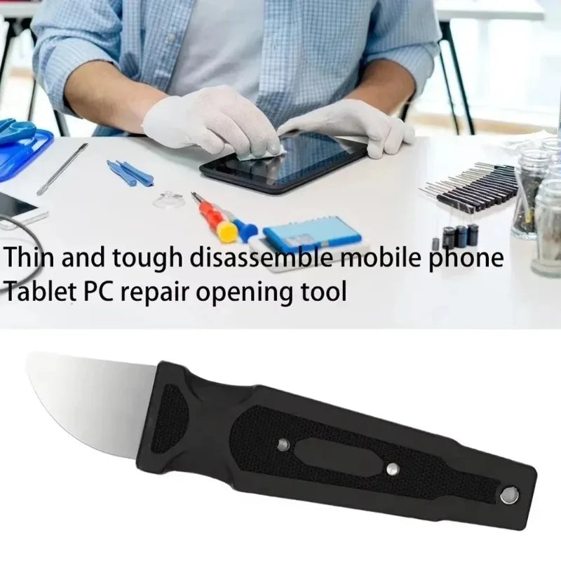 1pcs Crow Bar Stainless Steel Disassembly Tool Thin Disassembly Piece Metal Disassembly Stick Phone Tablet Repair Tool Crowbar Oasis Select