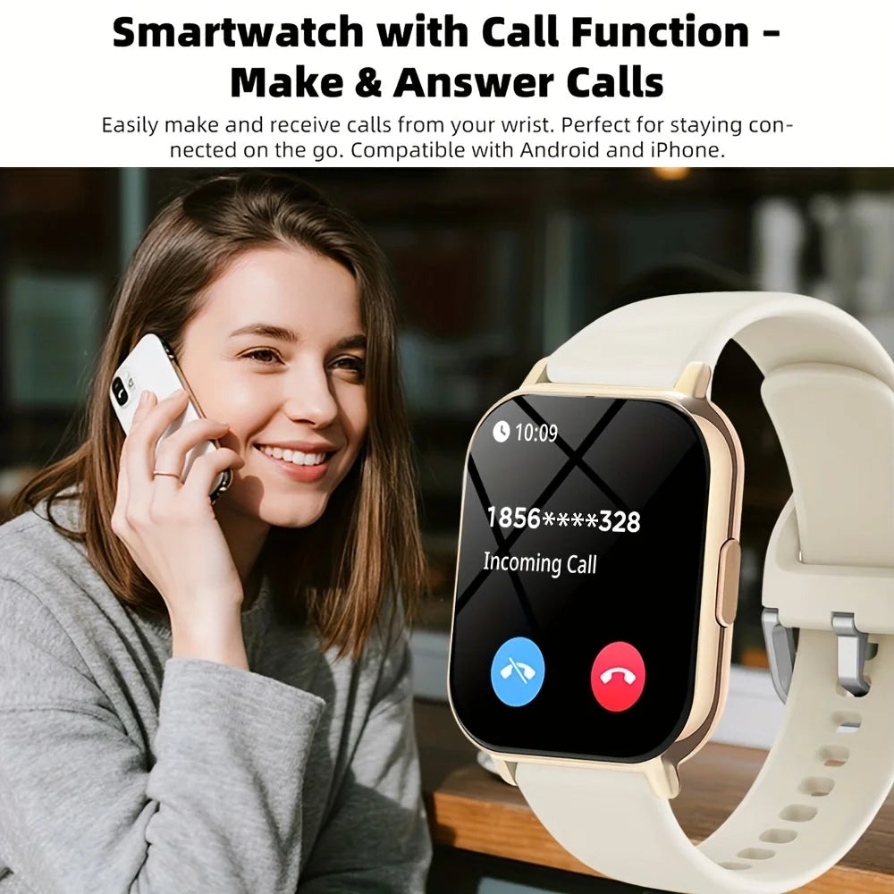 Smartwatch 1.81" Touch Screen | Call, Message & Weather Alerts