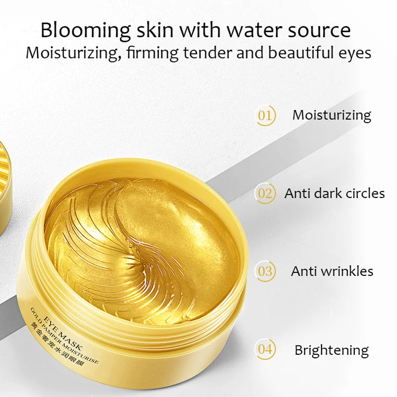 BIOAQUA Collagen Eye Mask 60pcs – Dark Circles & Firming Patches Eye Gel Mask Oasis Select