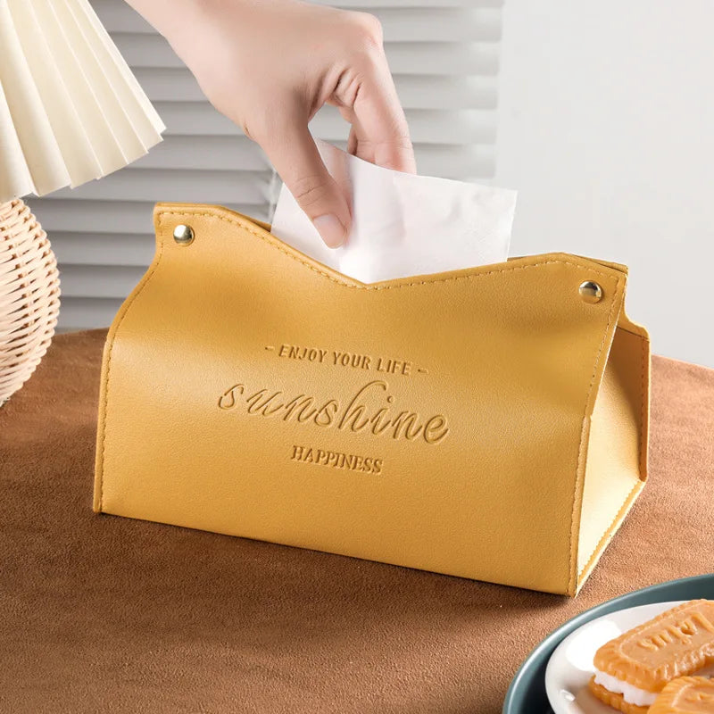 Nordic Light Luxury Tissue Box For Home Living Room, Internet Famous Car Drawer, Simple And High-end Creative Napkin Storage Box Oasis Select