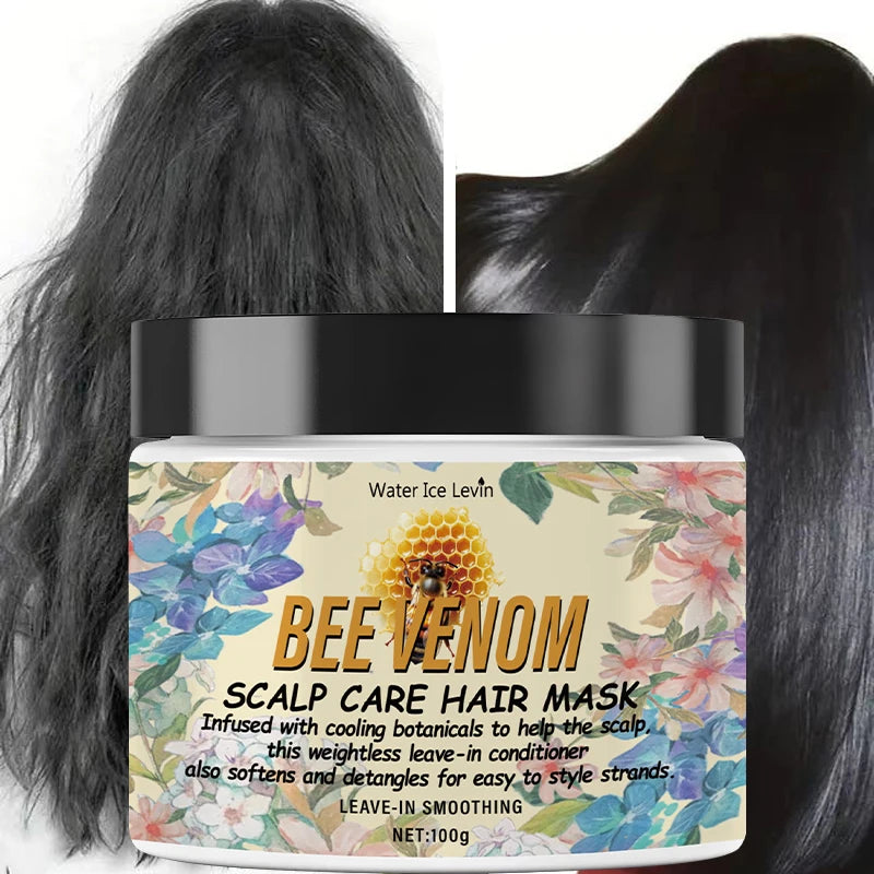 Bee Venom Keratin Hair Mask – Collagen & Coconut Oil 100g Deep Conditioning Hair Mask Oasis Select