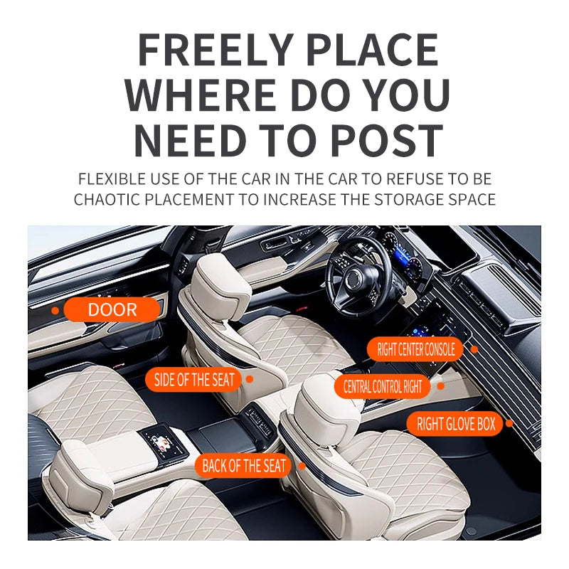 Car Sun Visor Sunglasses Holder & Multi-Function Storage Clip