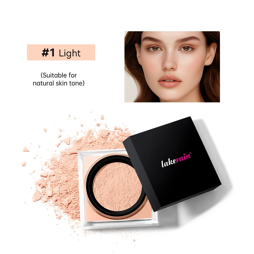 Loose Baking and Setting Powder Cosmetics Long Lasting Oil Control Natural Face Matte Waterproof BrighTening Loose Powder Oasis Select 1Light
