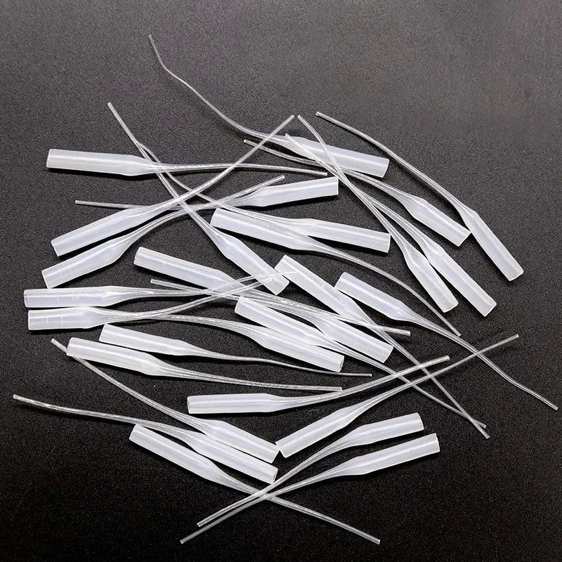 50/100pcs Glue Micro-Tips Plastic Glue Bottle Tips Glue Extender Precision Applicator Dropping Tube Nozzle For Crafting Lab Oasis Select