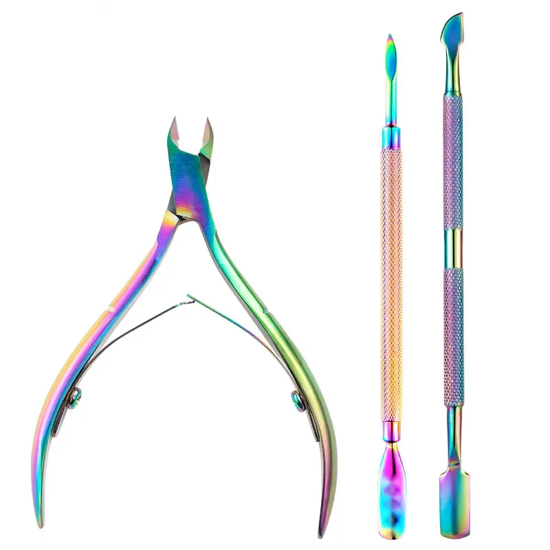 3PCS Manicure Tools Set Stainless Steel Nail File To Remove Dead Skin Manicure Tools Set Dead Skin Pliers Oasis Select