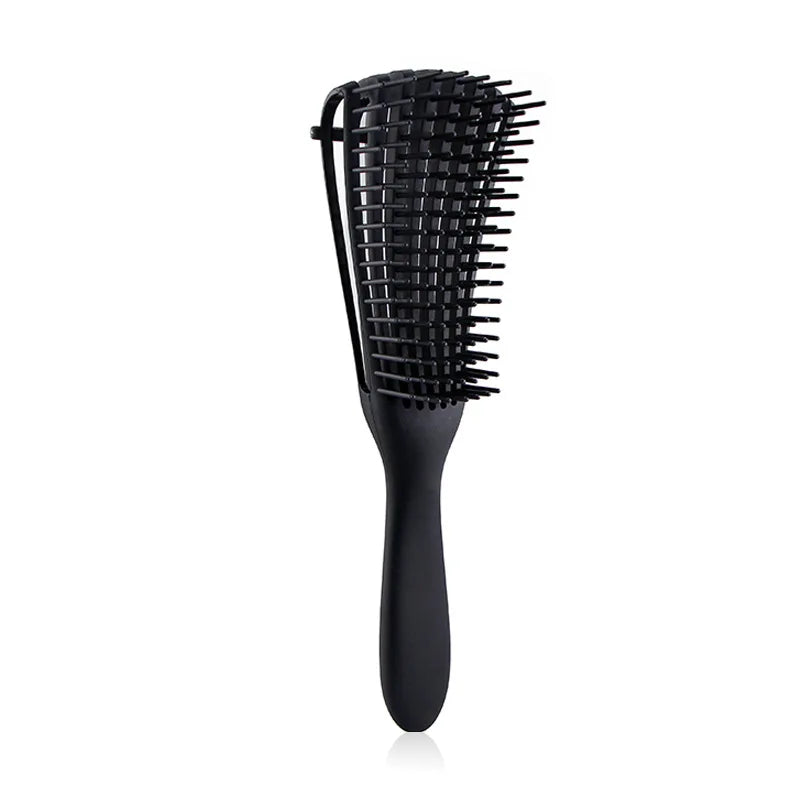 Hair Comb Detangling Brush Scalp Massage Hair Brush Detangler Brush for Curly Hair Thick Hair Octopus Hairbrush Women Men Salon Oasis Select Black