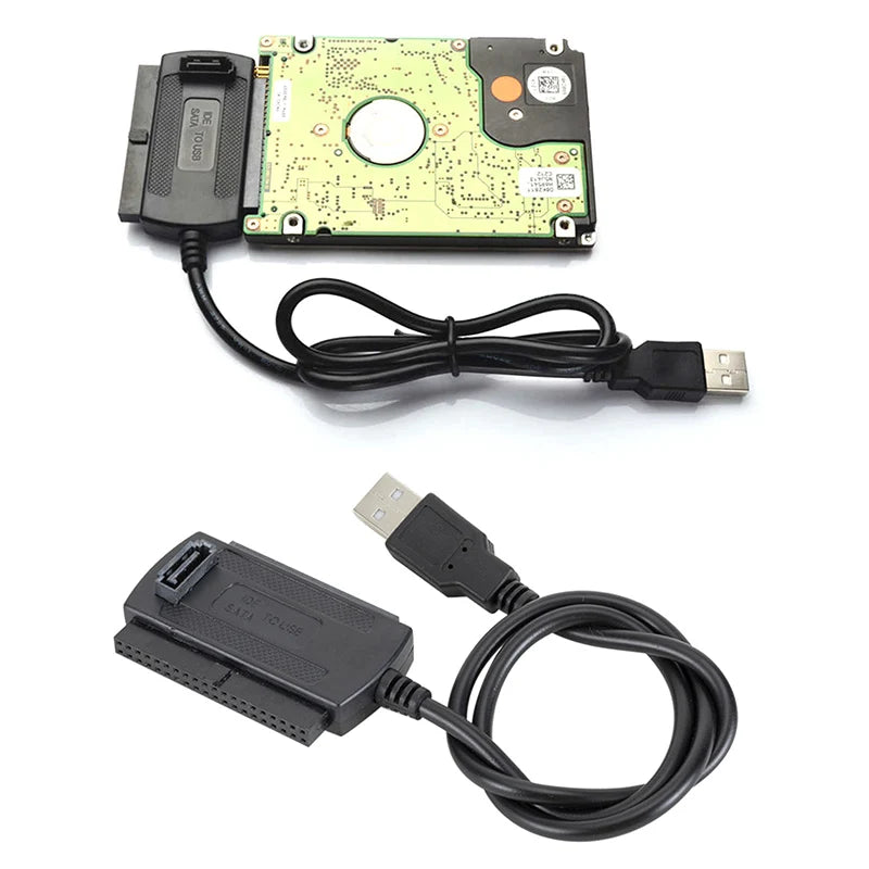 USB 2.0 to IDE Adapter Cable – 2.5" & 3.5" Hard Drive Converter
