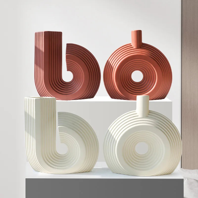 Modern Minimalist Alien Symbols Vase Homestays Hotel Simple Decor Room Decoration Flower Vase Home Decor Oasis Select