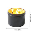 Emergency Candle 36 Hour Survival Candle 3 Wick Odorless Candle With Lid Survival Candle For Picnic Outdoor Camping Fishing Oasis Select 1PC