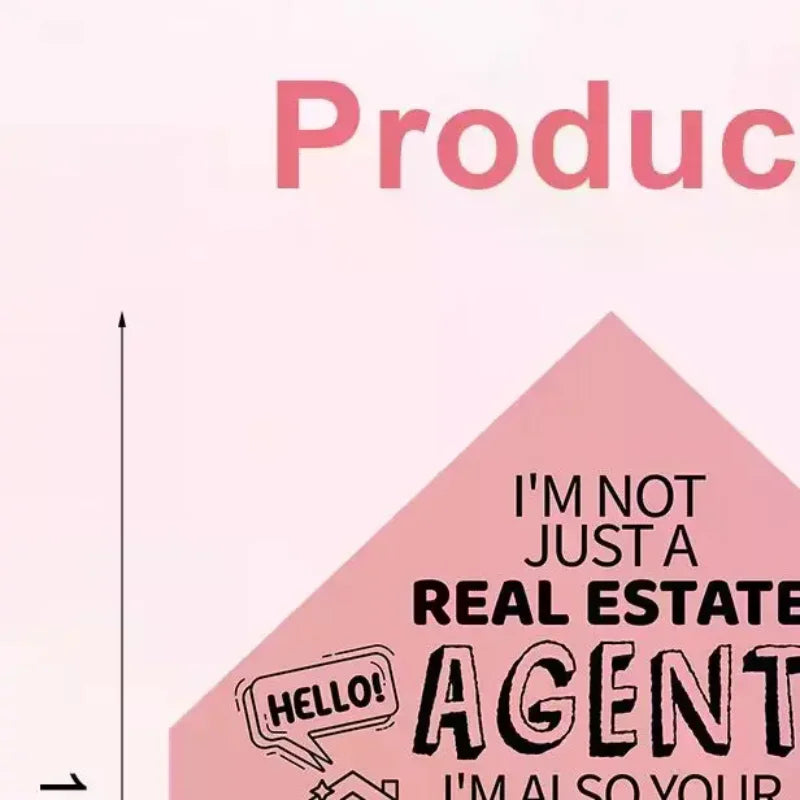 50-Pack Real Estate Agent Cards Kit-House-Shaped Cards (5x7") Business Card Slot-5 Colors-Open House Marketing Supplies For Real Oasis Select