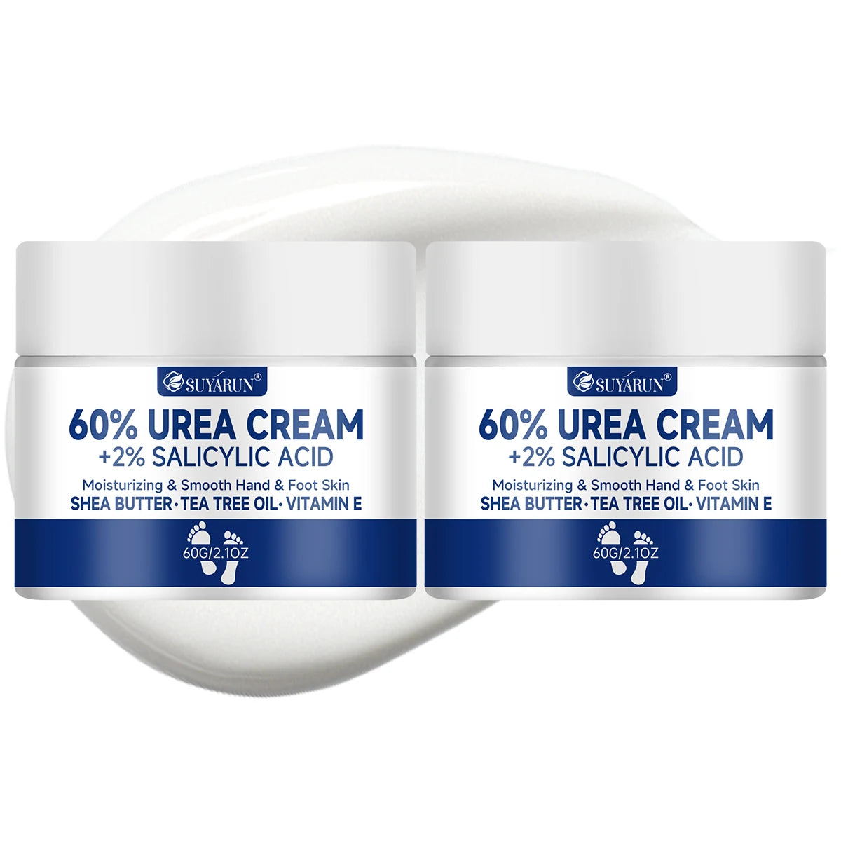 SUYARUN 60% Urea Foot Cream – Cracked Heel Moisturizer Combo Urea Foot Cream Oasis Select 60g-2