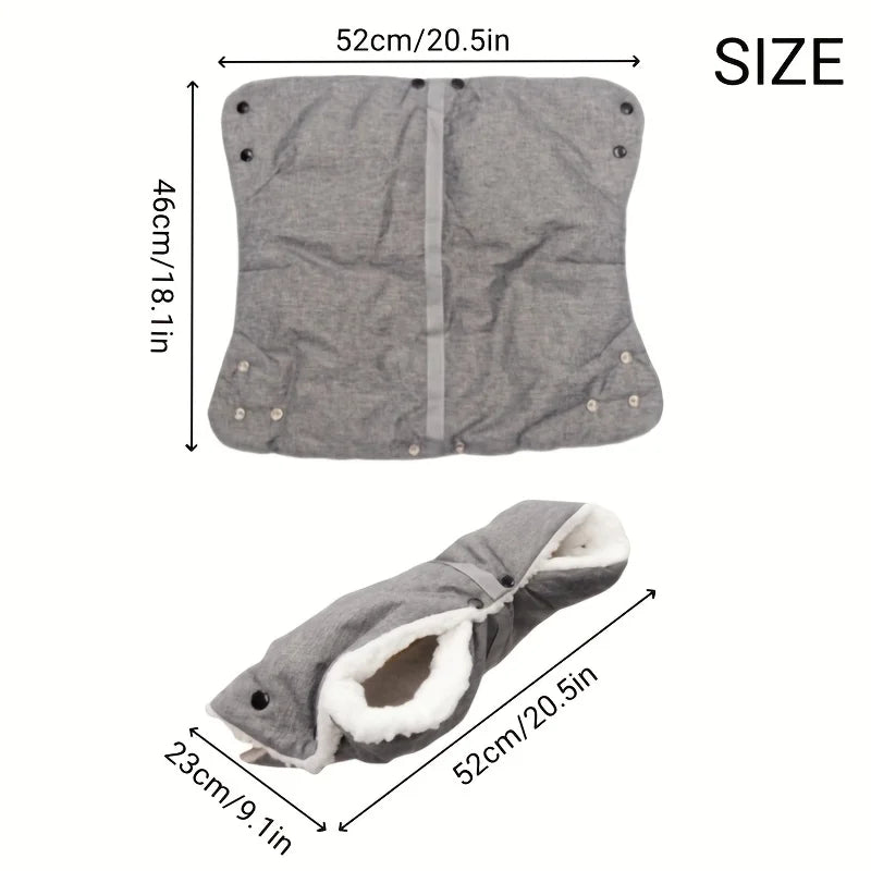 1pc Stroller Armrest Cover Bag - Durable Polyester, Adjustable Strap, Perfect for Autumn & Winter Travel, with Zipper, Sleek Bag Oasis Select