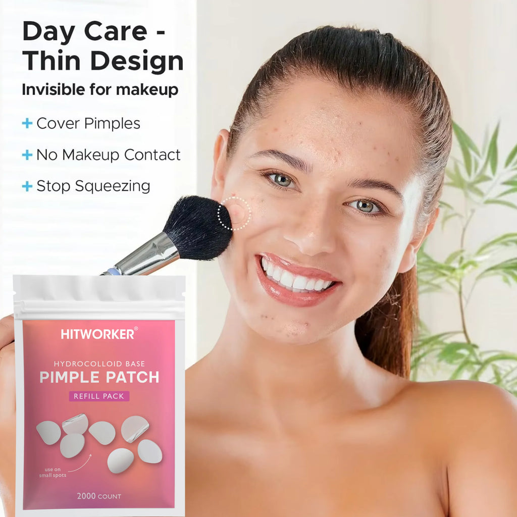 2000/1200 pieces/box of acne patches - non-alcoholic, used to absorb acne secretions, non irritating, essential for acne care Oasis Select