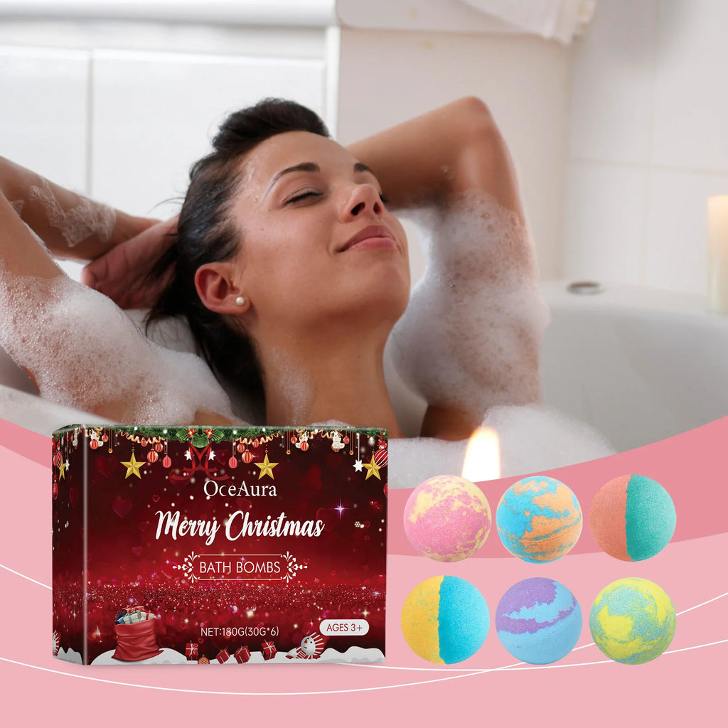 OceAura Christmas Bath Bombs Gift Set – Kids & Adults Bath Bombs Gift Set Oasis Select