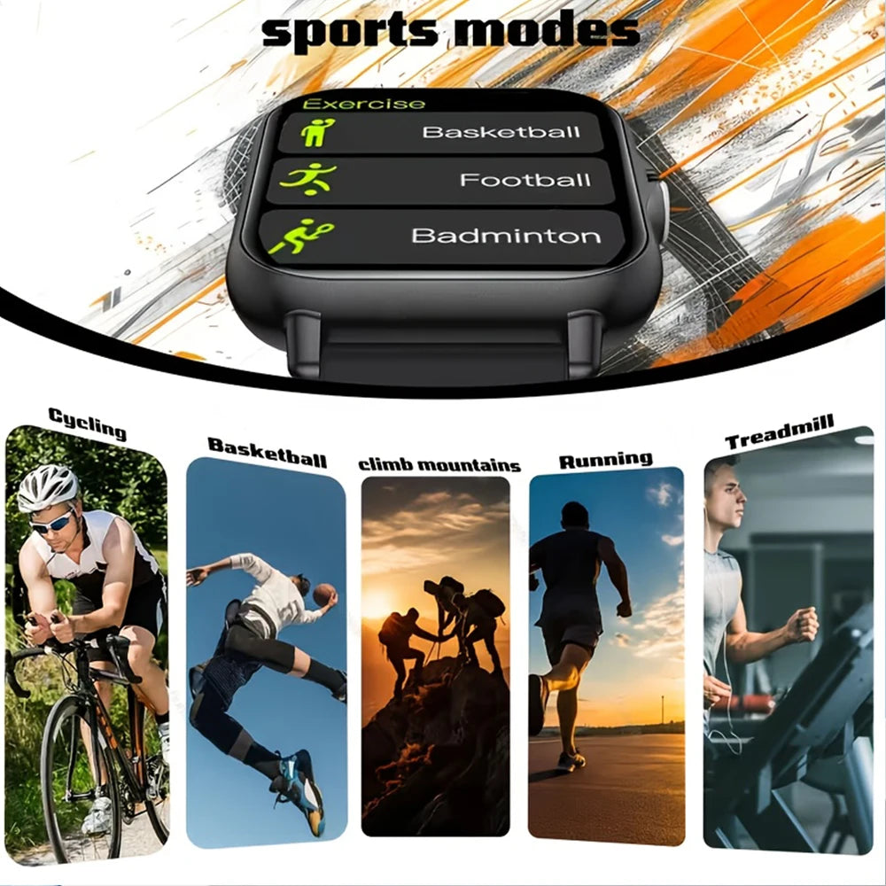 ERUN Smart Watch – HD Screen, Wireless Calls & Fitness Tracker