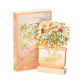 2026 Bloomy Flowers Calendar Desk Calendar Tabletop Calendar Standing Monthly Calendar Year For Home School Desktop Decorations Oasis Select 02