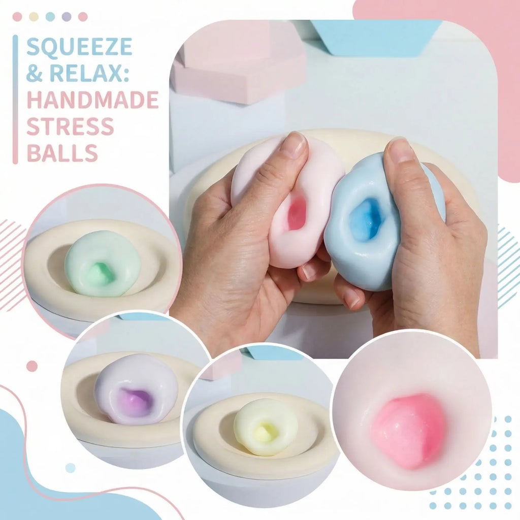 Squishy Squeeze Fidget Toy – Soft Stress Relief Ball for Kids & Adults Fidget Squeeze Toy Oasis Select