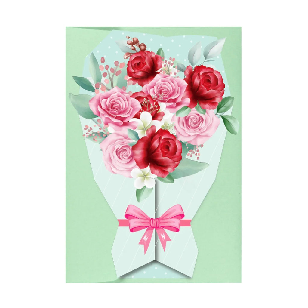 Bulk Blank Note Cards Bouquet Greeting Card Flower Modeling Birthday Gift Decoration Card Stereo Creative Easter for Daughter Oasis Select