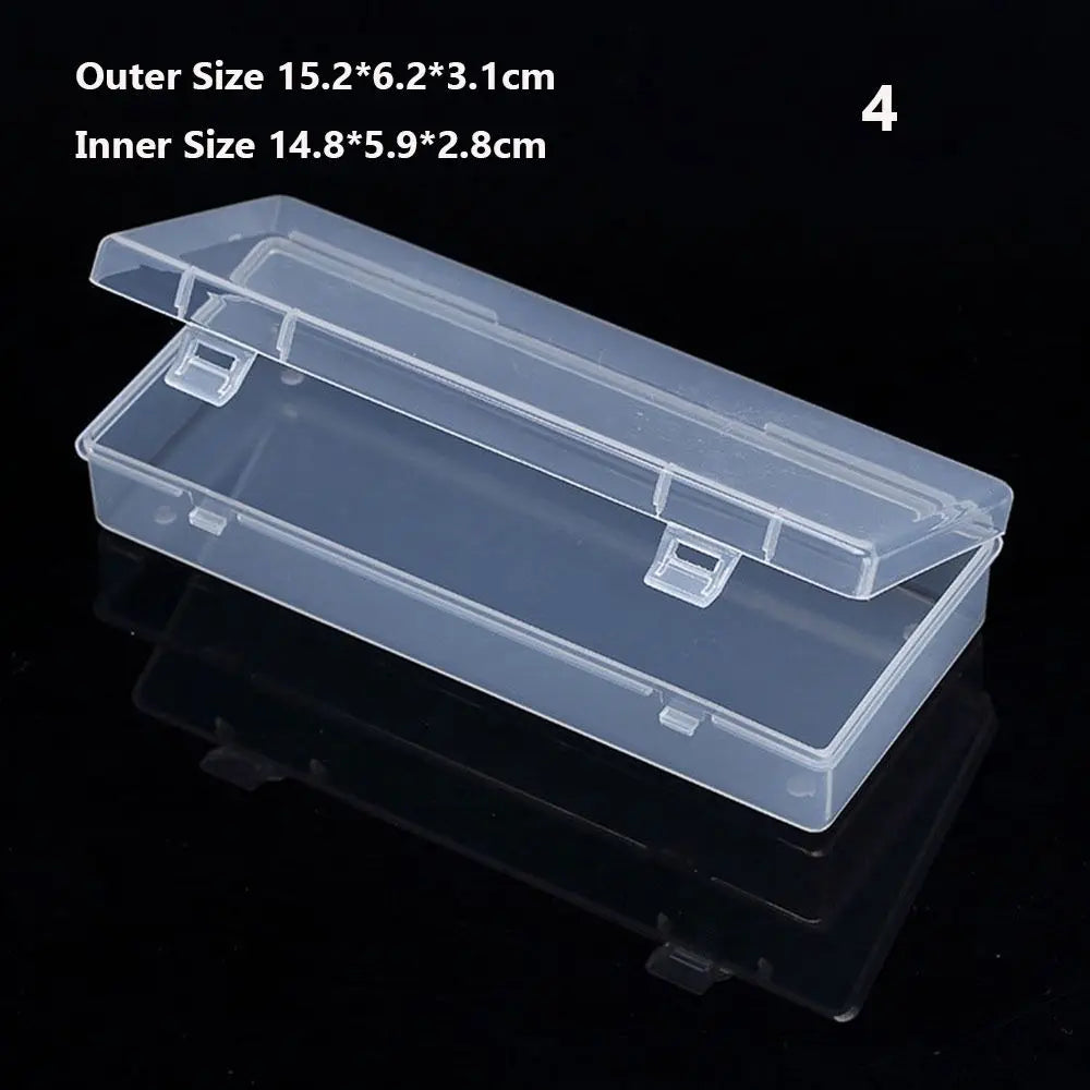 8Styles Plastic Storage Box Small Square Clear Black Box For Jewelry Diamond Embroidery Craft Bead Pill Home Storage Supply Oasis Select Style4