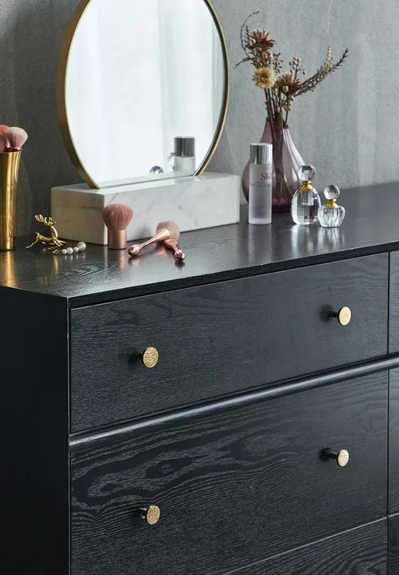 Nordic Solid Brass Furniture Knobs Golden Unique Pattern Cabinet Knobs and Handles Shoe Cabinet Bookcase Drawer Knobs Oasis Select