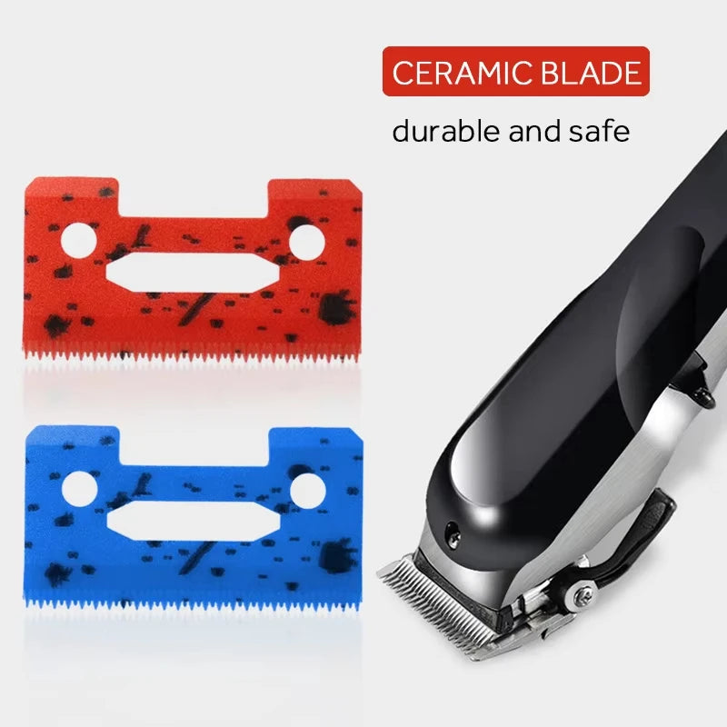 1/3/5Pcs Ceramic Clipper Blades Professional Head Replacement Barber Accessories Solid Color/Camouflage Color Ceramic Blade Oasis Select