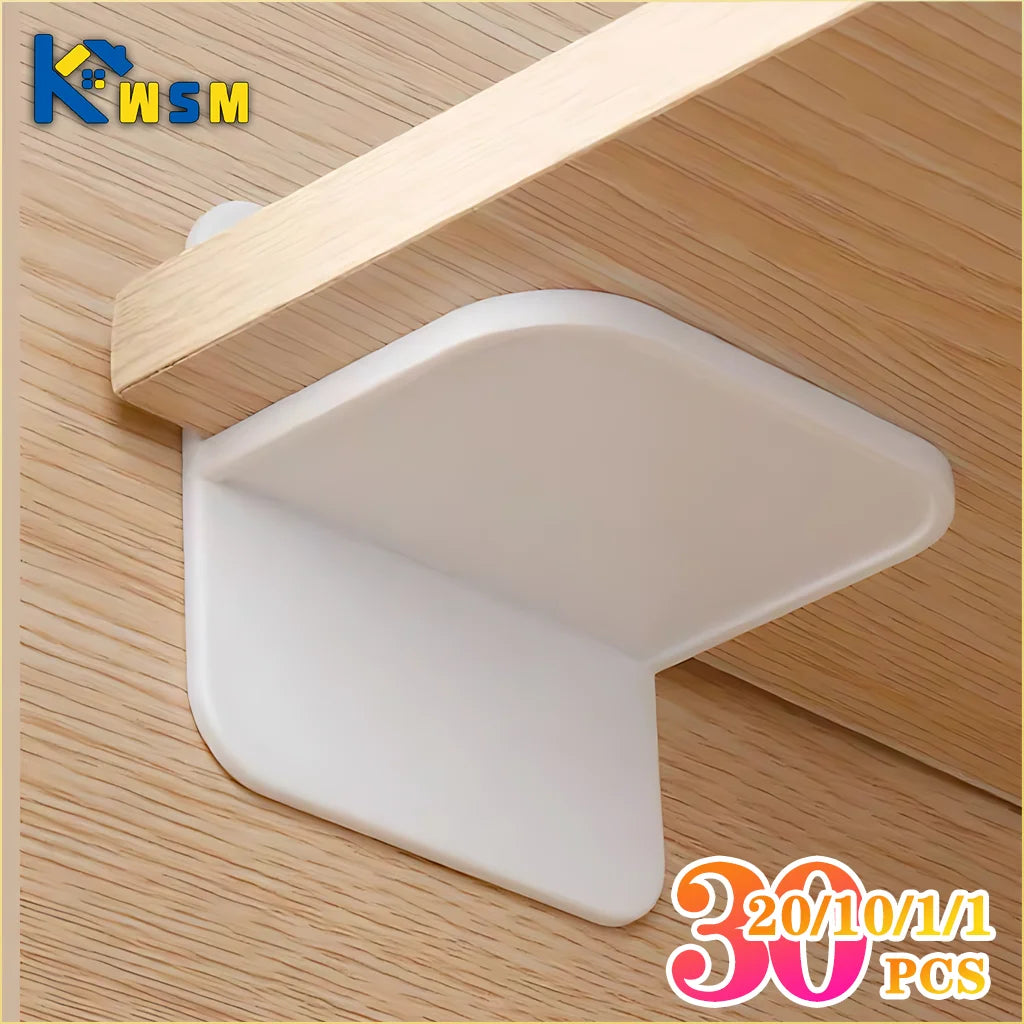 Multifunctional T Shape Bookshelf Fixing Bracket Anti Tip Furniture Fasteners for Shoe Rack and Bookcase No Drilling Required Oasis Select
