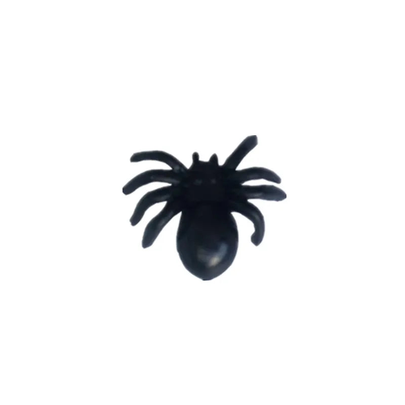 100/50Pcs Halloween Fake Spider Mini Luminous Plastic Spider Halloween Party Home Decoration Kids Tricky Prank Toy Haunted House Oasis Select