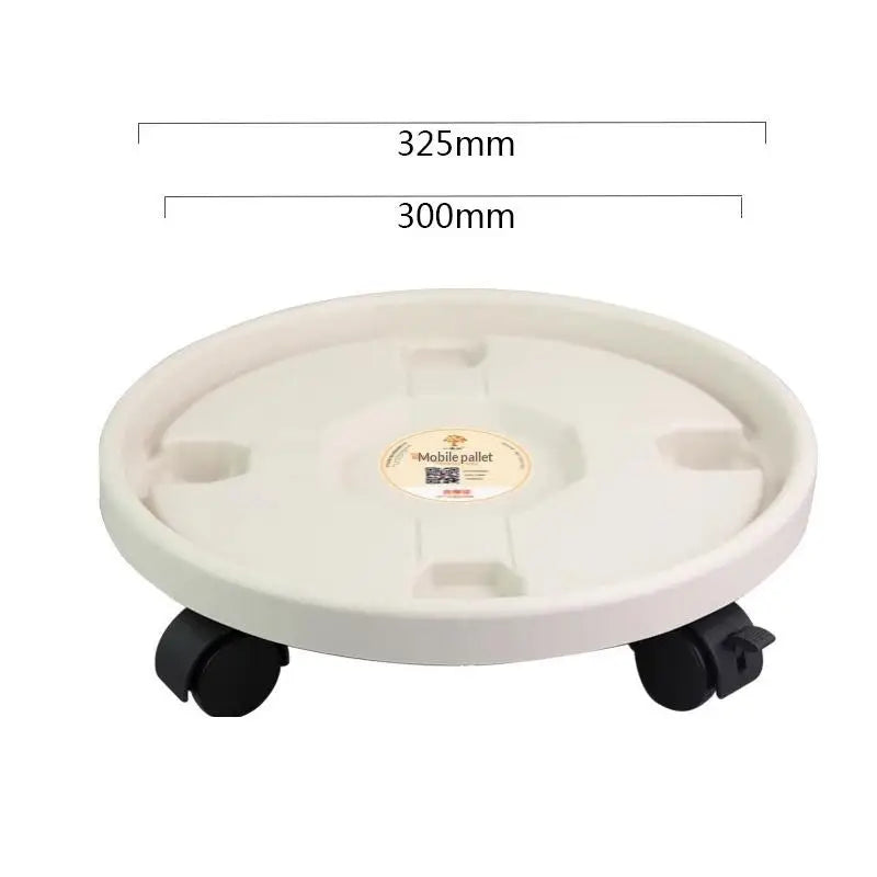 Rolling Plant Stand Tray with Wheels – Heavy Duty Pot Caddy