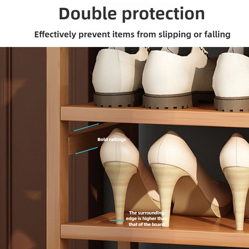 Simple household floor standing shoe rack, multi-layer space saving dormitory storage, economical small shoe cabinet Oasis Select