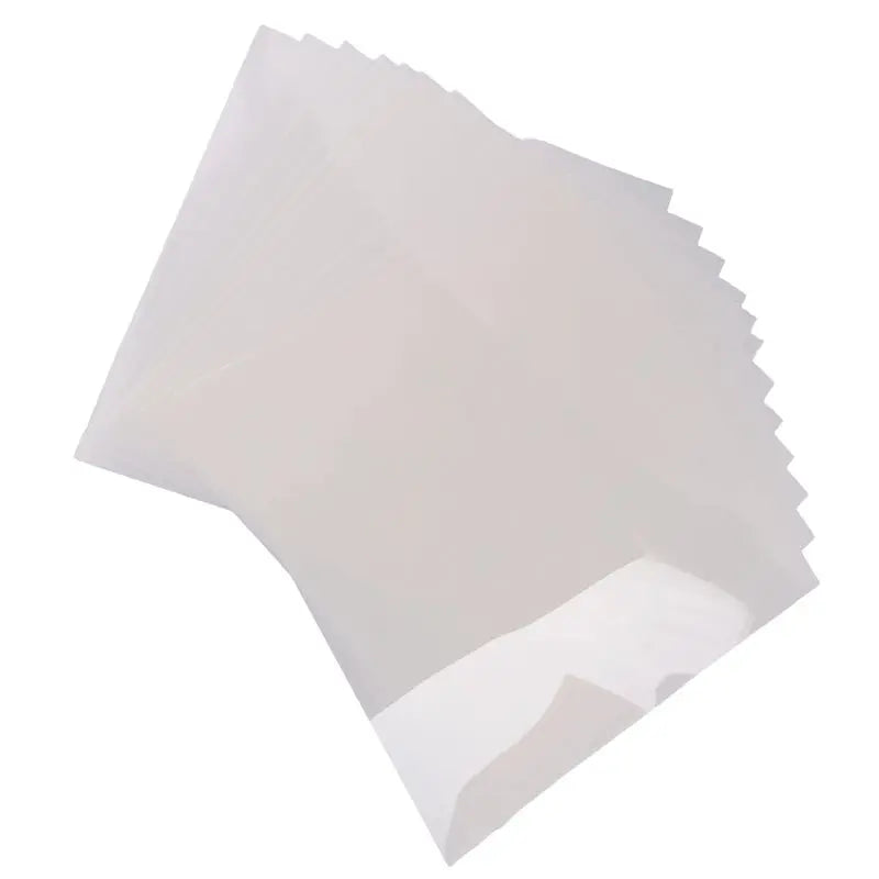 LIKE WISH 12 Sheets 10Mil Mylar Sheet 12 X 12 Inch Milky Translucent PET Blank Stencil Making Sheet Durable (10Mil) Oasis Select