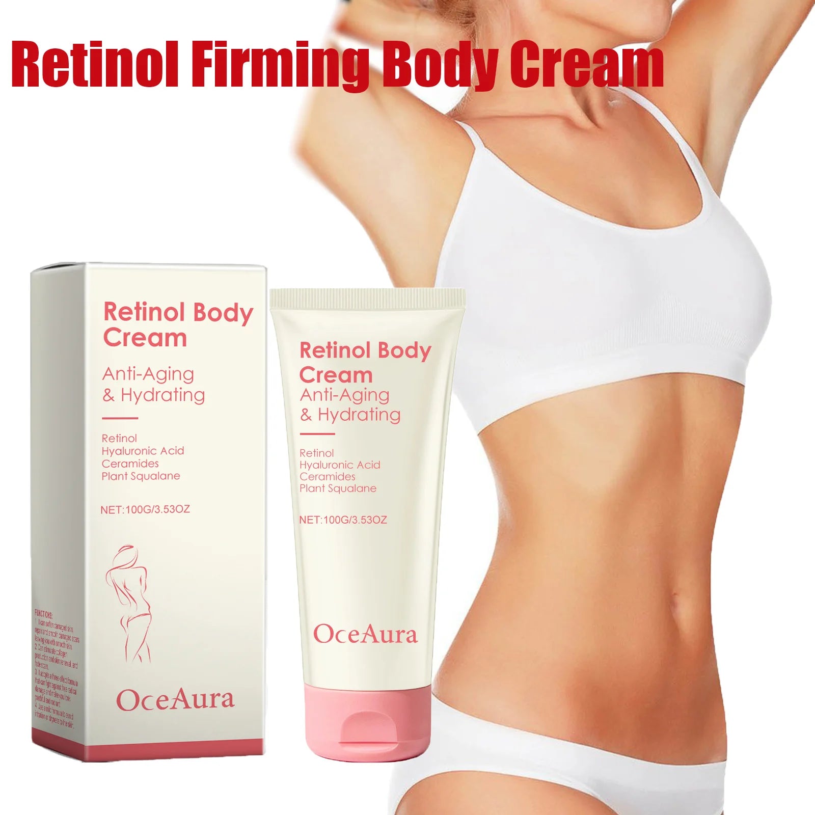 Retinol Firming Body Cream Anti-Wrinkle Tightening Improve Sagging Skin Remove Cellulite Nourish Lift Firming Moisturizing Cream Oasis Select