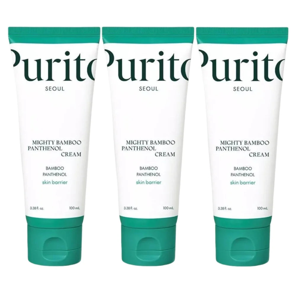 Korean Purito Bamboo Essence Cream Moisturizing And Nourishing Repair Skin Reduce Fine Lines And Wrinkles 100ml Oasis Select 3 PCS