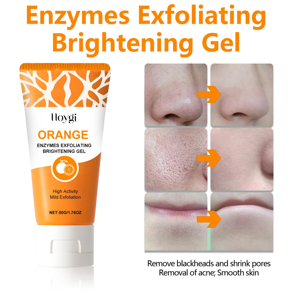 Enzymes Exfoliating Brightening Gel Salicylic Acid Blackhead Dead Skin Remover Cleansing Shrink Pores Brightening Delicate Skin Oasis Select