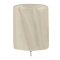 Small Round Patio Table Cover 52x58 cm for Outdoor Bar and Coffee Tables 210D Oxford Cloth Water Resistant Drawstring Oasis Select Beige China Mainland