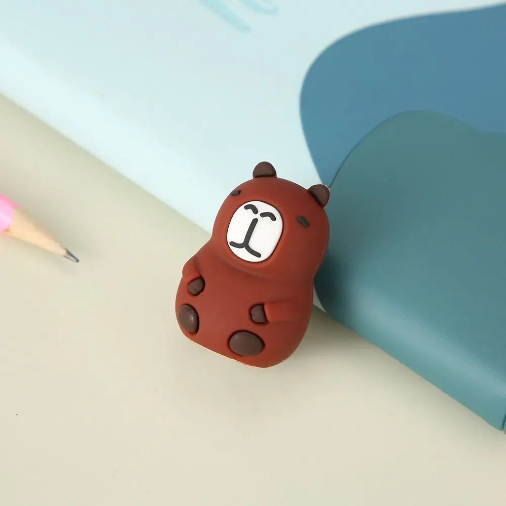 Cute Capybara Pencil Sharpener Single Hole Anime Capybara Pencil Cutter Cartoon Kawaii Pencil Cutting Tools School Supplies Oasis Select