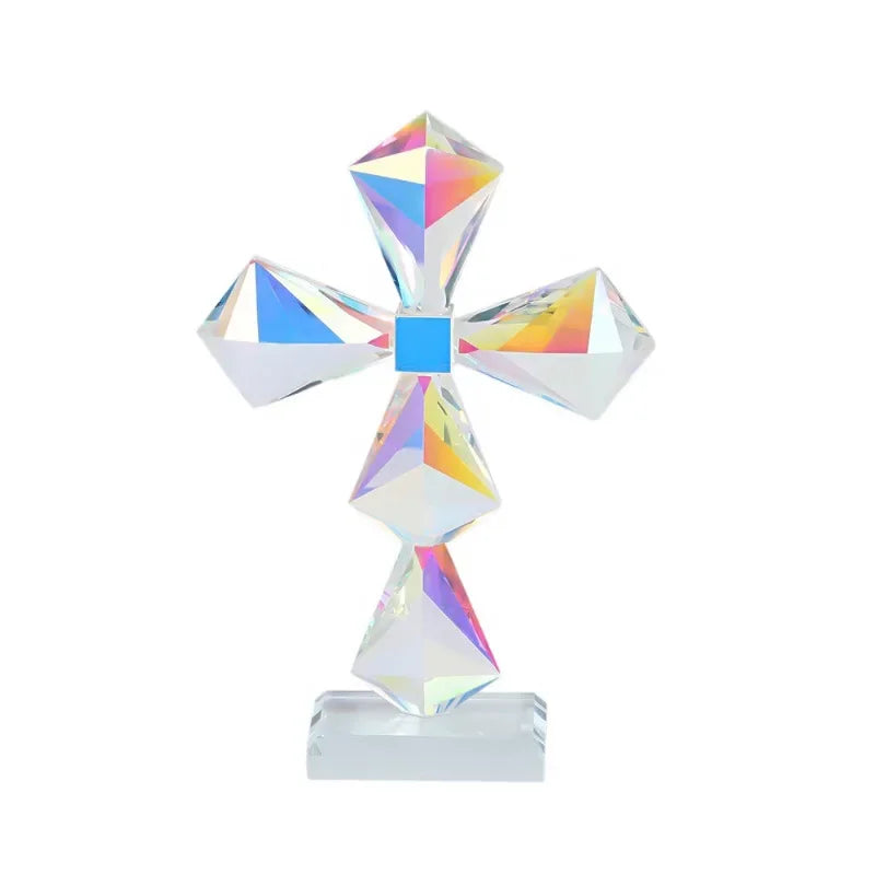 European Crystal Crafts, Creative Furniture, High-quality Colorful Cross Glass, Hotel Living Room Decorations Oasis Select