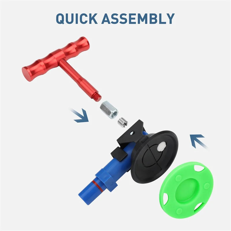Powerful Vacuum Pump Car Dent Puller, T-Handle Paintless Dent Repair Kit, Upgraded Strong Suction Cup For Auto Body Hail Damage Oasis Select