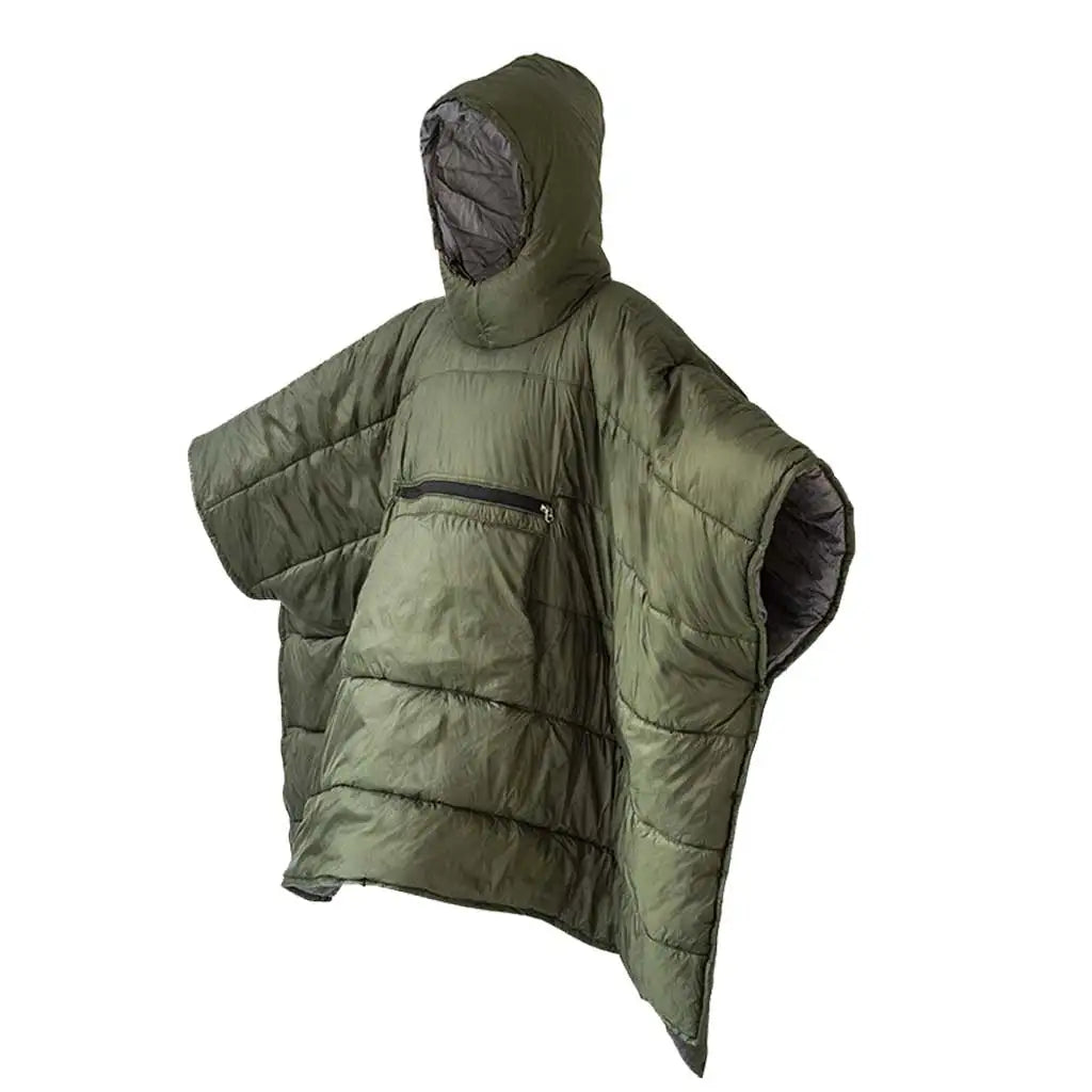Sleeping Bag Cloak Hooded Thinsulate Insulation Warm Camping Blanket Wearable Poncho Ultralight Sleeping Bag Oasis Select