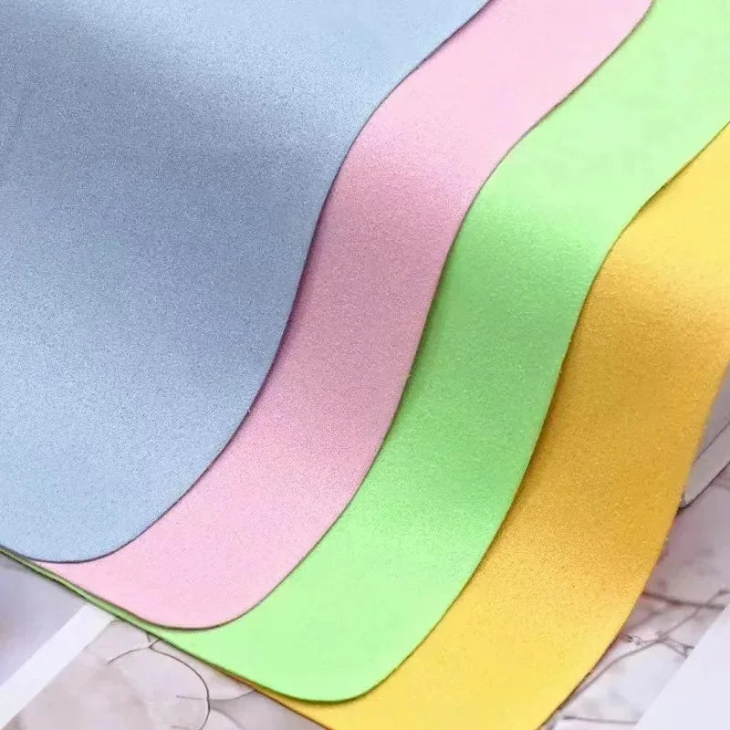 5/10/30pcs High Quality Chamois Glasses Cleaner Microfiber Cleaning Cloth For Lens Phone Screen Cleaning Wipes Eyewear Accessory Oasis Select