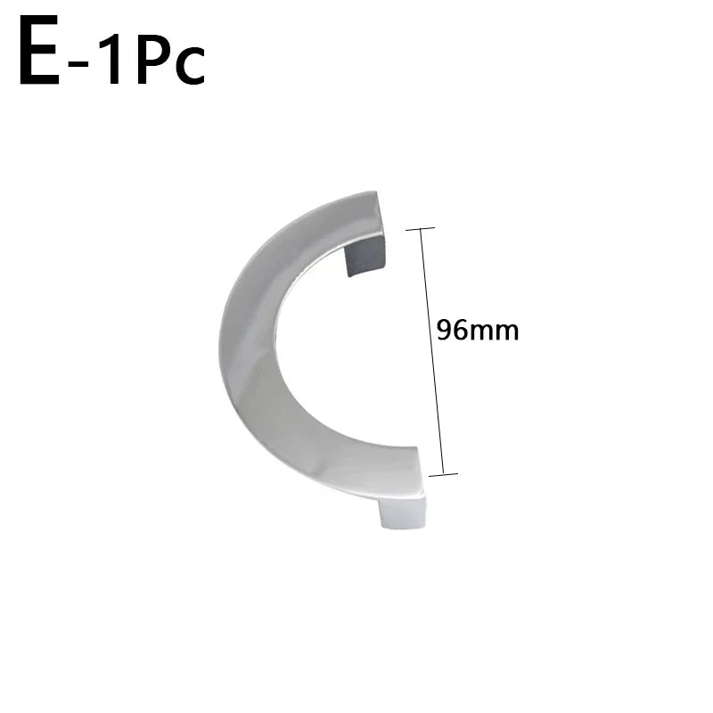 European Modern Minimalist Semi-Circular Knob Zinc Alloy Cabinet Drawer Shoe Door Pull Furniture Handle Oasis Select E-96mm